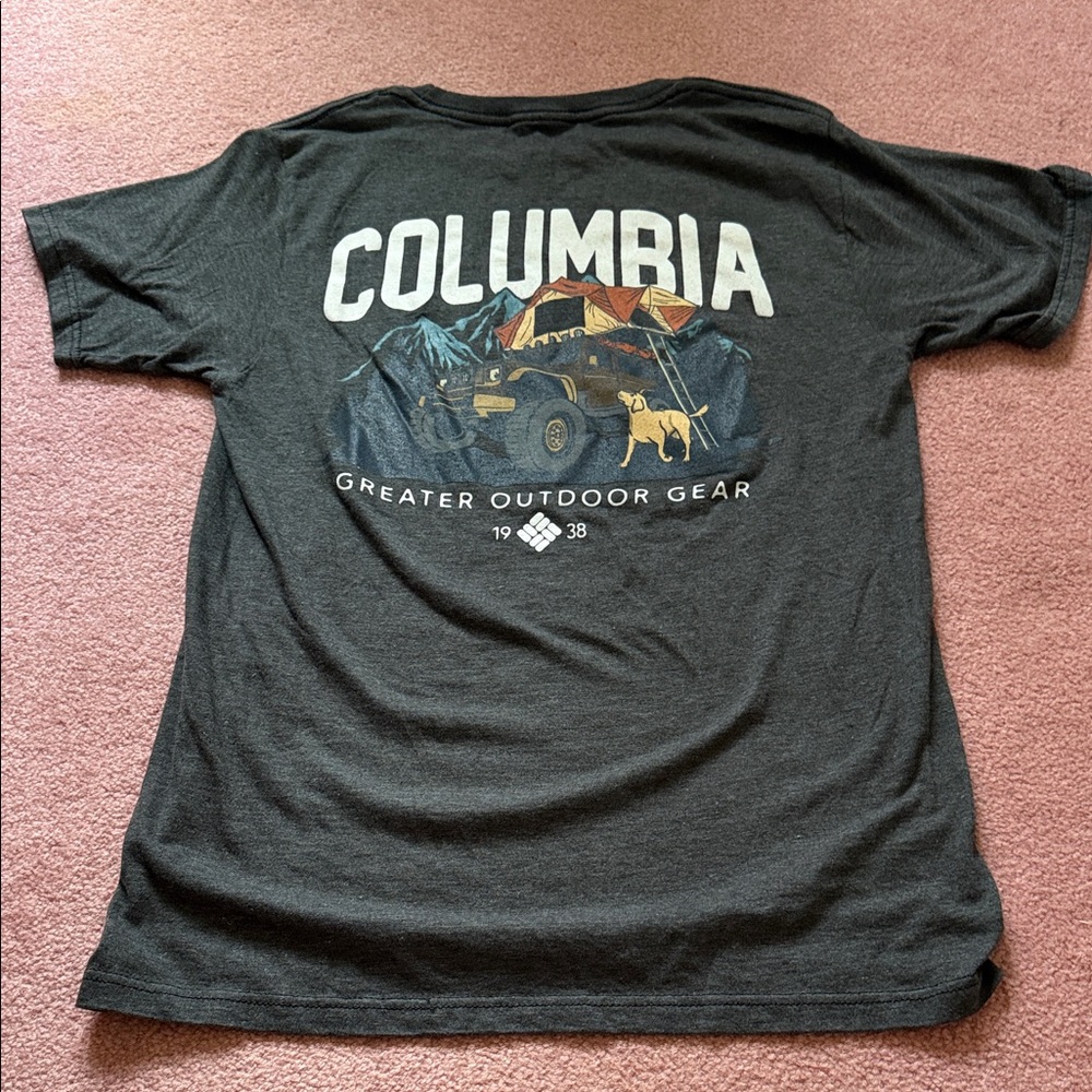 Columbia Charcoal Gray Short Sleeve Logo Tee